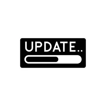 Update Bar Label with Progress Indicator Illustrazione stock