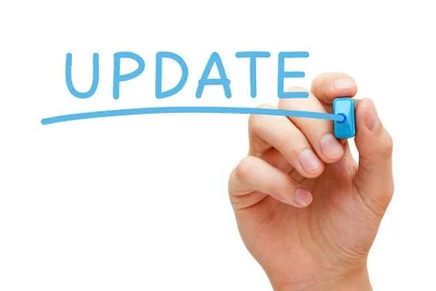 Update blue marker 스톡 일러스트