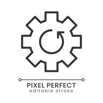 Update blue pixel perfect linear icon イラスト素材