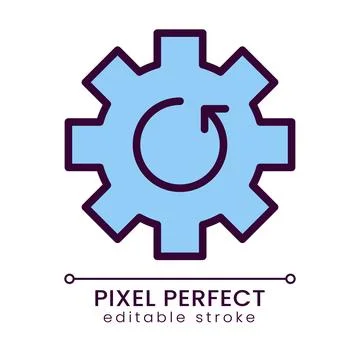 Update blue pixel perfect RGB color icon 스톡 일러스트