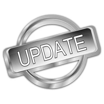 Update Button – 3d illustration Stock Illustration