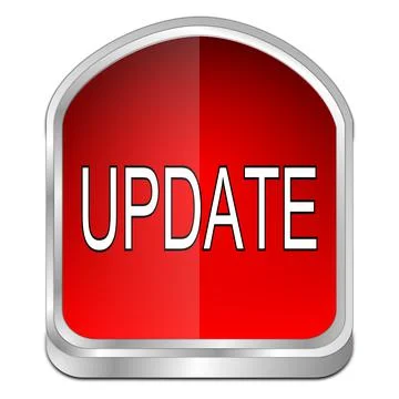 Update Button - 3D illustration Stock Illustration