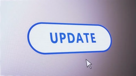 UPDATE button on computer screen webpage Stock Footage 144409015