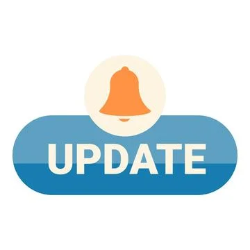Update button showing new version is available 스톡 일러스트