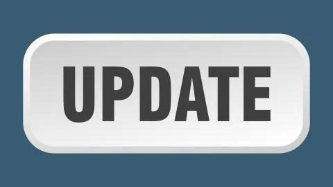Update button. update square 3d push button Stock Illustration