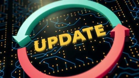 Update computer system process motion 3D video Stock Footage 166901631