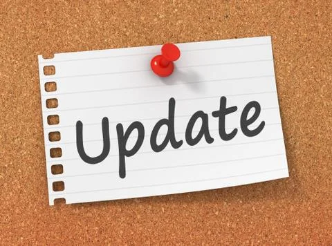 Update concept  3d illustration Stock Illustration