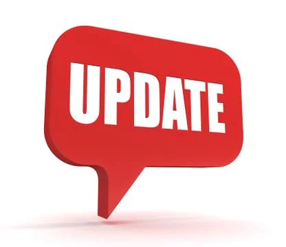 Update concept 3d illustration Stock Illustration