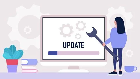 Update concept Stock Illustration