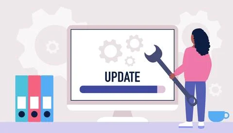 Update concept Stock Illustration