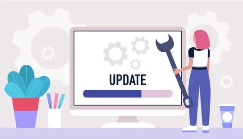 Update concept Stock Illustration