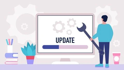 Update concept Stock Illustration