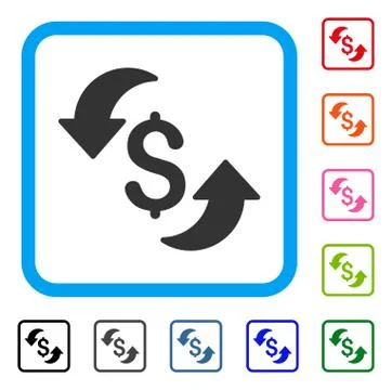 Update Cost Framed Icon イラスト素材