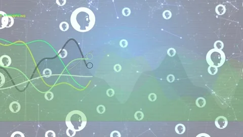 On update dashboard animating waveforms, moving selector, shifting profile icons Vídeos de archivo 334788380