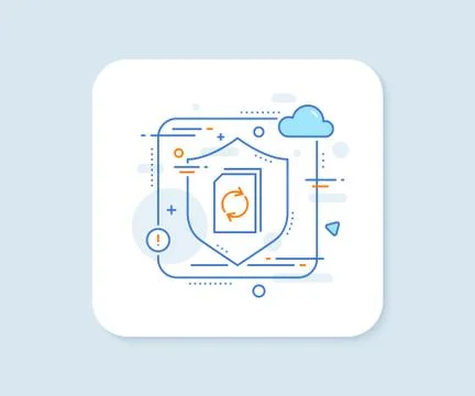 Update Document line icon. Refresh File sign. Vector 스톡 일러스트