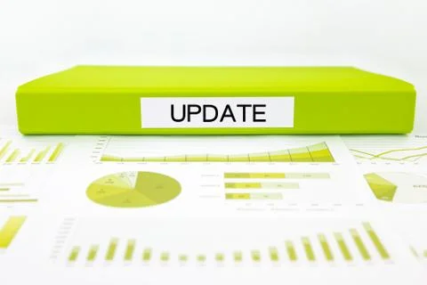 Update documents, graphs, charts and report Stock Photos
