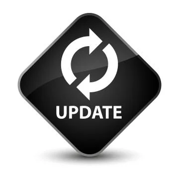 Update elegant black diamond button Illustrazione stock