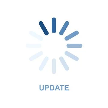 Update icon. concept of update application. progress icon eps file Stock Illustration