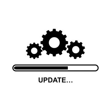 Update icon. concept of update application. progress icon eps file Stock Illustration