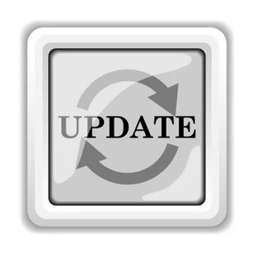 Update icon. internet button on white background.. Stock Illustration