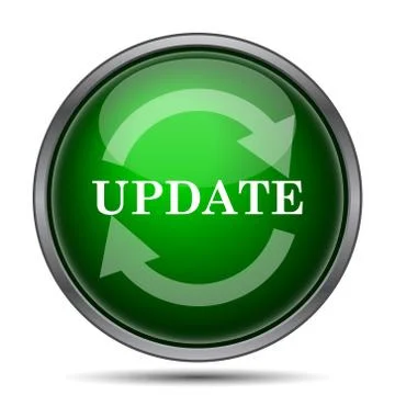 Update icon. Internet button on white background.. Stock Illustration
