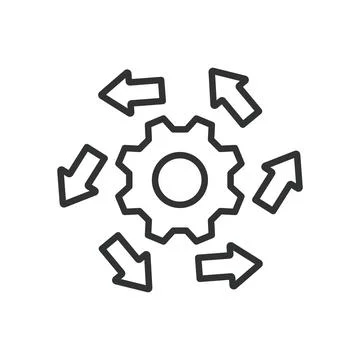 Update, icon in line design. Update, upgrade, software, refresh, system, patch Stock Illustration