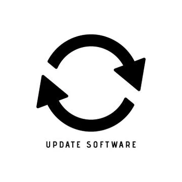 Update icon vector, solid illustration 库存插图