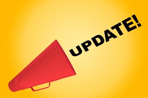 Update! - improvement concept Stock Illustration