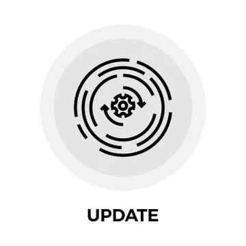 Update Line Icon Illustrazione stock