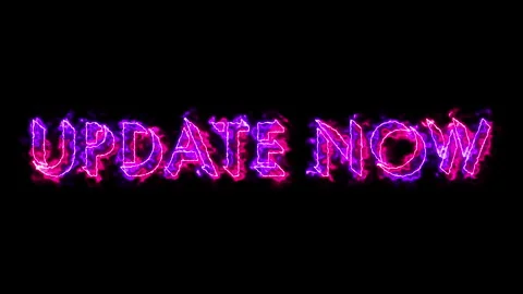 Update Now text cool animation in 4K. Stock Footage 259683594