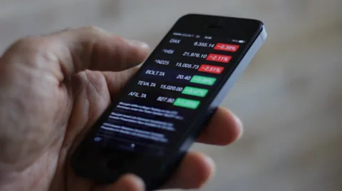 Update online for financial data Stock Footage 34411504