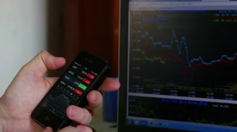 Update Online For Financial Data Stock Footage 47634426