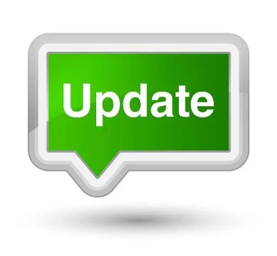 Update prime green banner button Stock Illustration