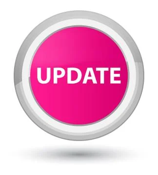 Update prime pink round button Stock Illustration