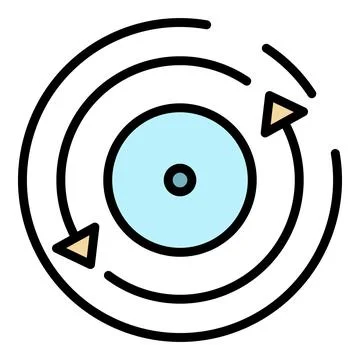 Update process icon color outline vector イラスト素材