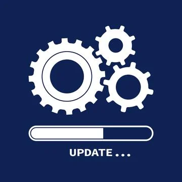 Update process icon. Upgrade or reload system progress. Software change, setup Stock Illustration