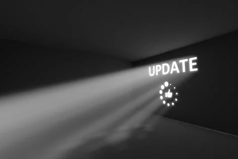 UPDATE rays volume light concept 3d illustration Stock Illustration