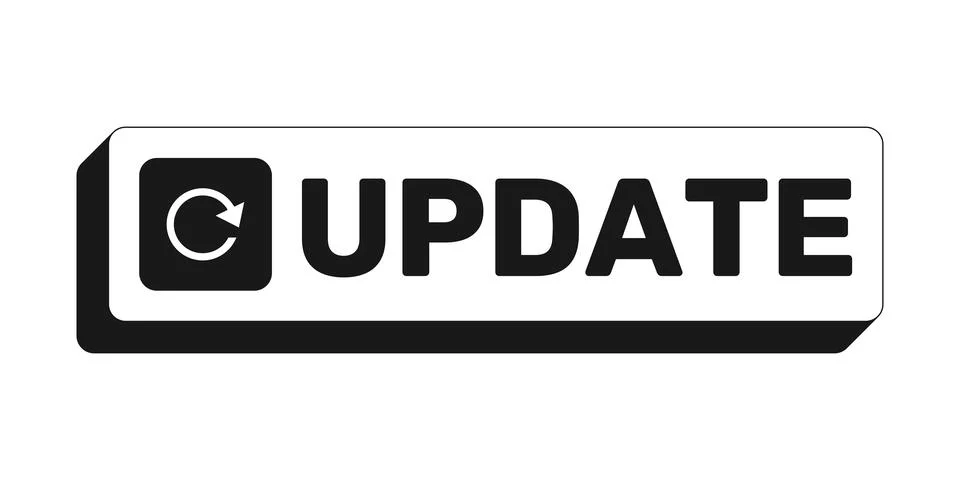 Update rectangle UI web button 스톡 일러스트