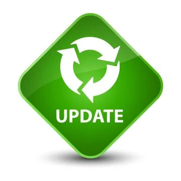 Update (refresh icon) elegant green diamond button イラスト素材
