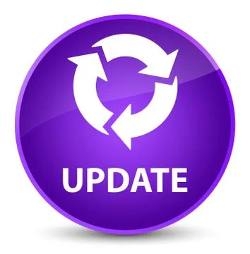 Update (refresh icon) elegant purple round button Stock Illustration