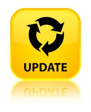 Update (refresh icon) special yellow square button イラスト素材
