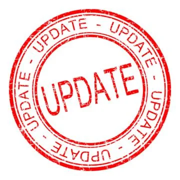 Update rubber stamp Stock Illustration