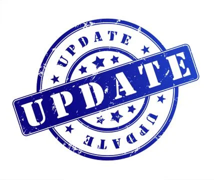 Update rubber stamp illustration Stock Illustration