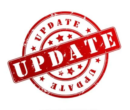 Update rubber stamp illustration Stock Illustration