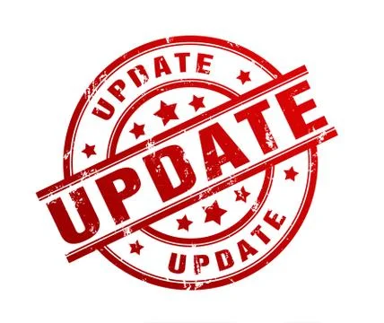 Update rubber stamp illustration Stock Illustration