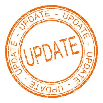 Update rubber stamp - illustration Stock Illustration
