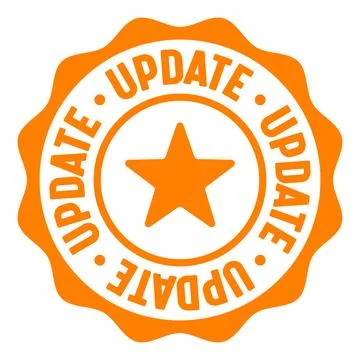 Update seal badge. update label sticker. Vector sign Stock Illustration