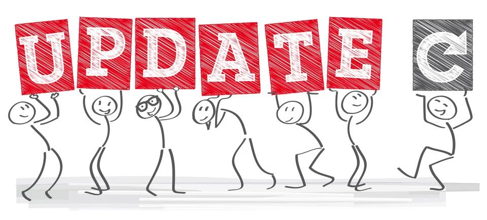 Update Sign Stock Illustration