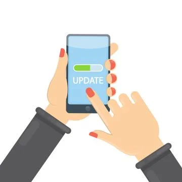 Update for smartphone. イラスト素材