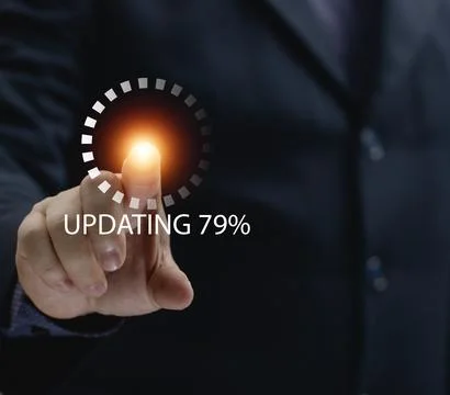 Update software application upgrade technology concept. Software update or .. Stock Photos
